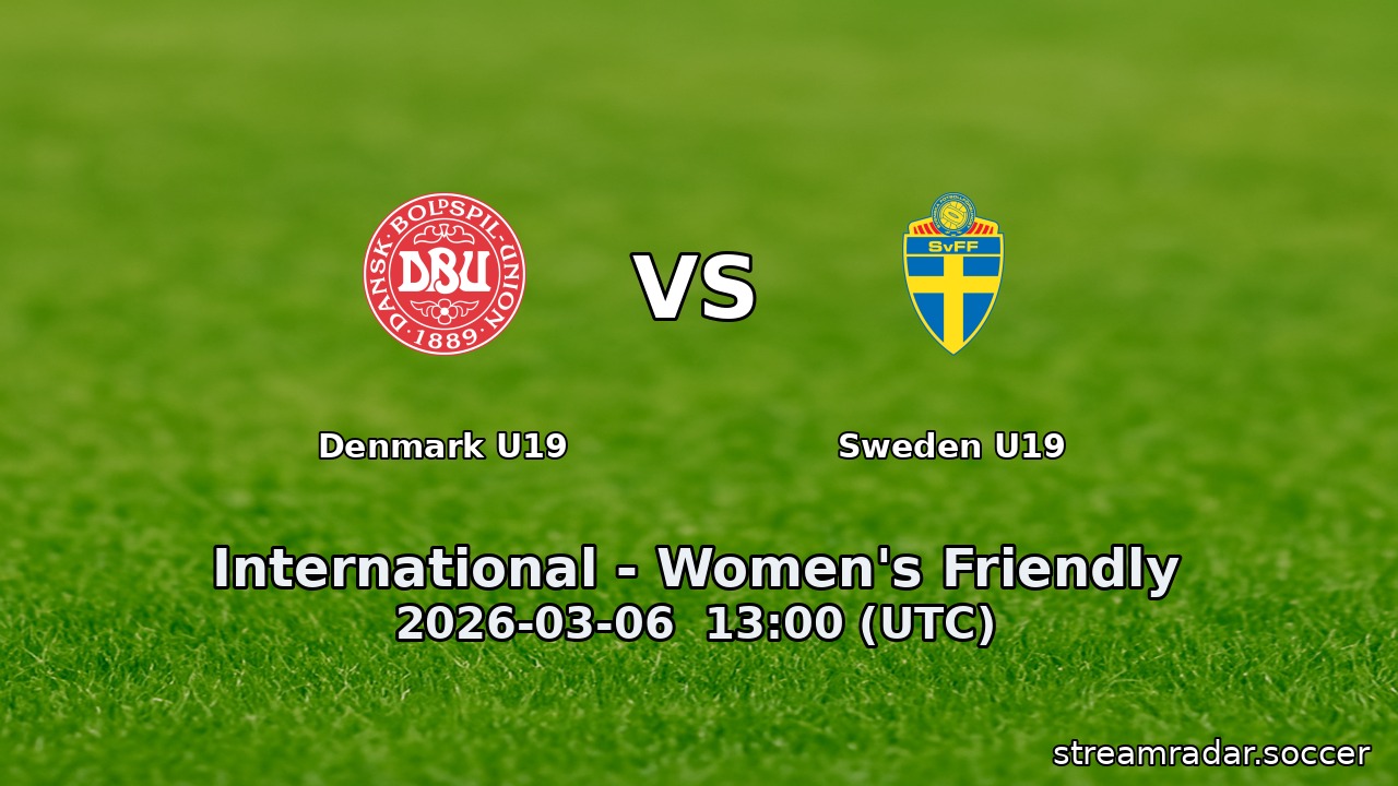 Denmark U19 vs Sweden U19