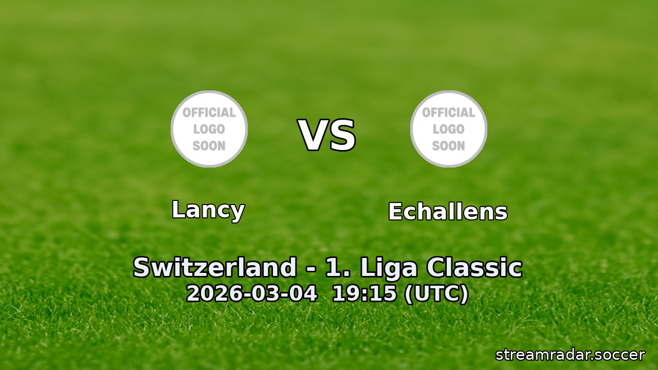 Lancy vs Echallens
