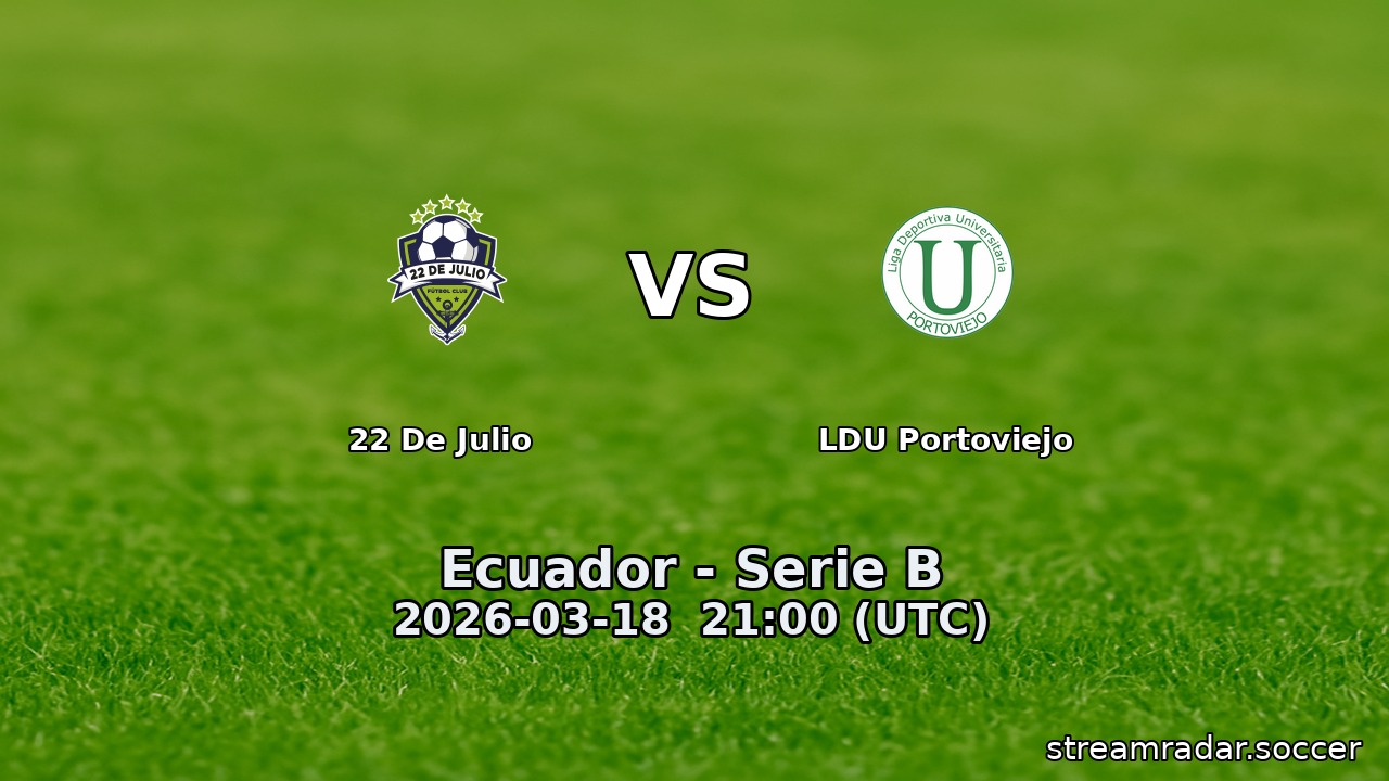 22 De Julio vs LDU Portoviejo