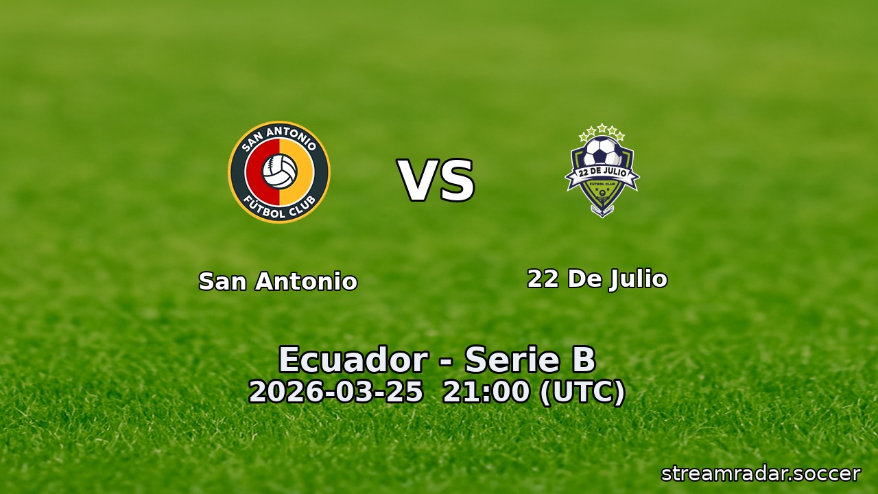 San Antonio vs 22 de Julio
