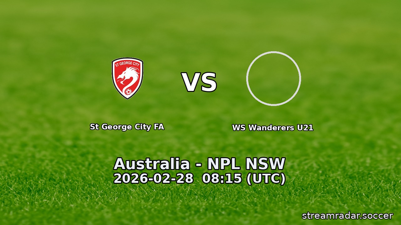 St George City FA vs WS Wanderers U21