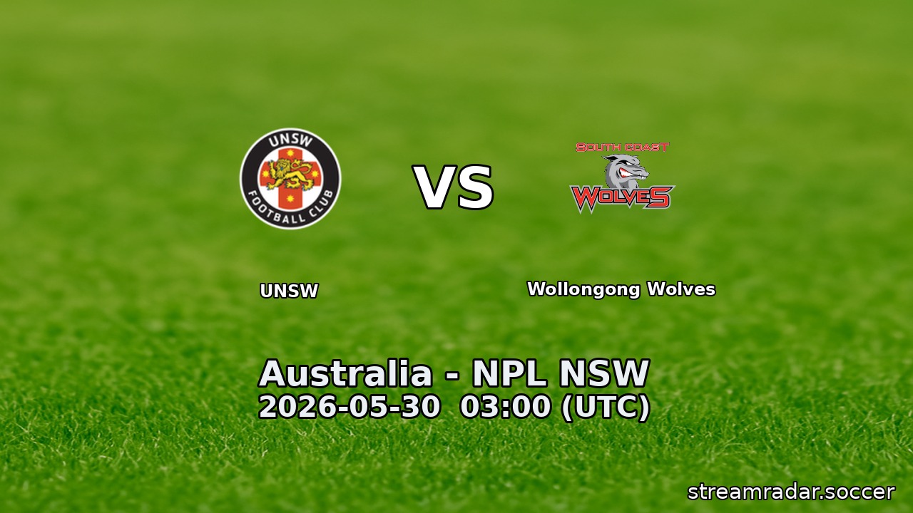 UNSW vs Wollongong Wolves
