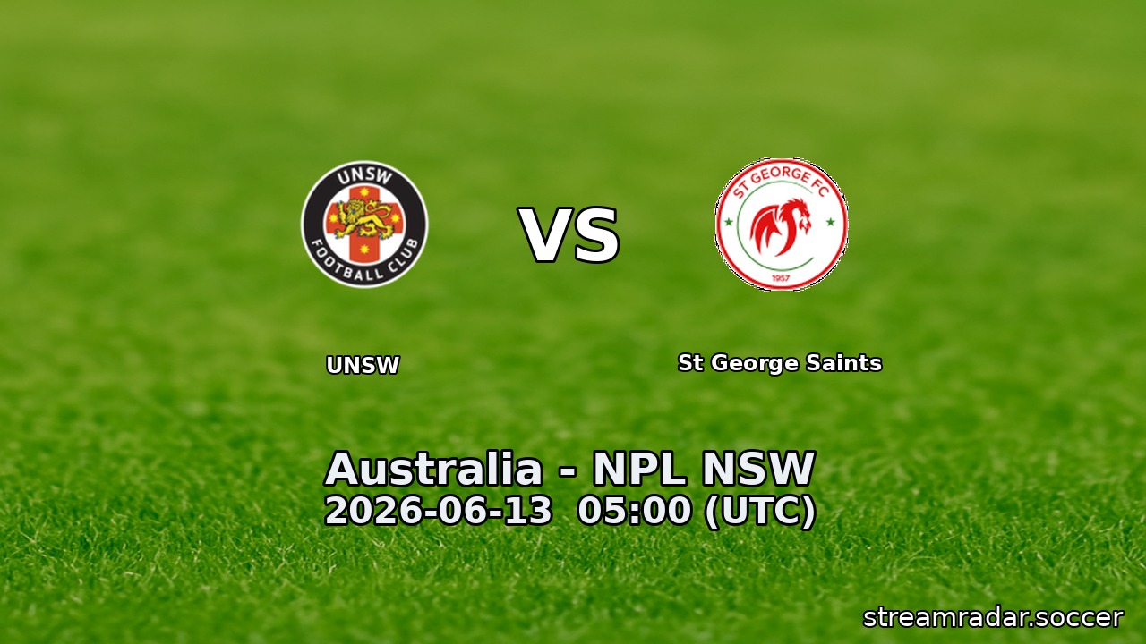 UNSW vs St George Saints