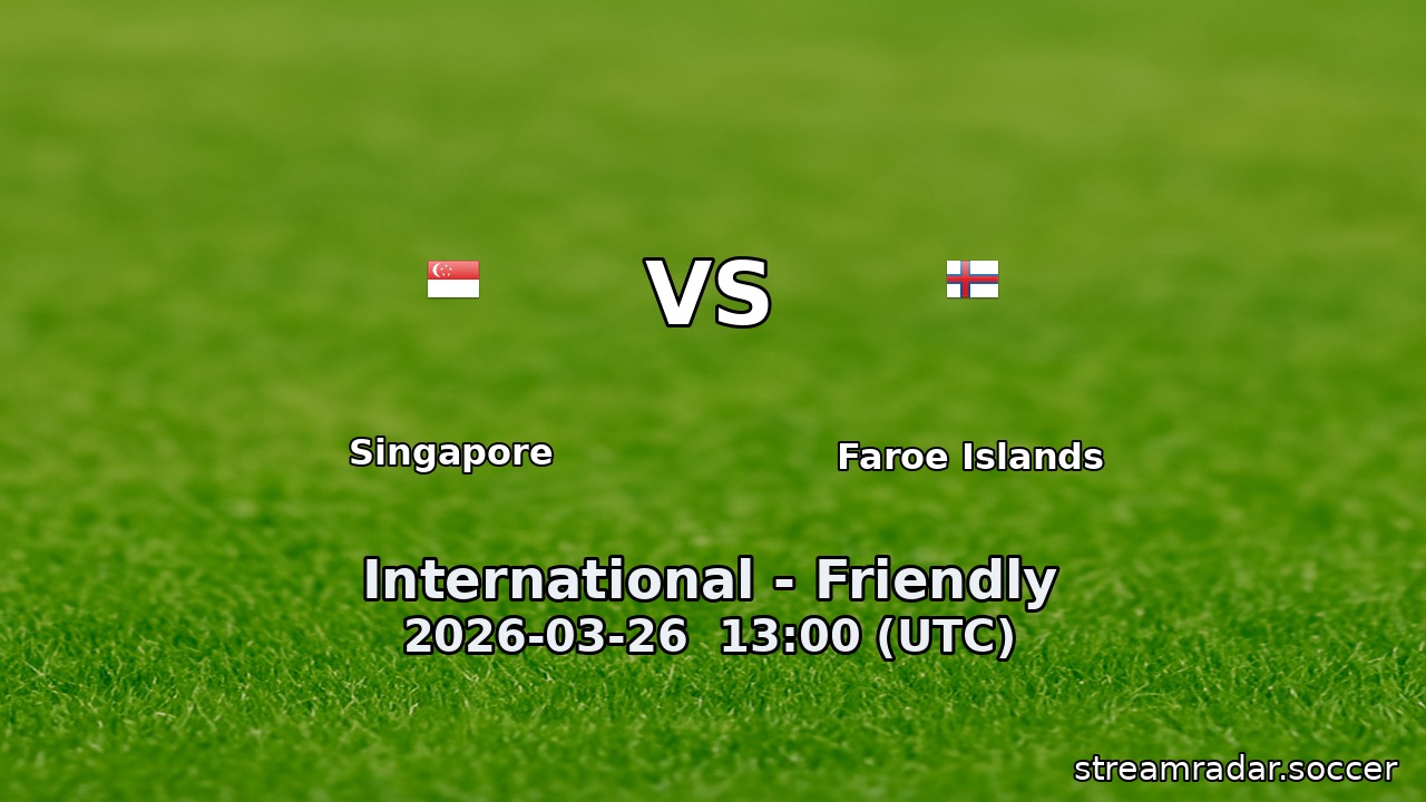 Singapore vs Faroe Islands