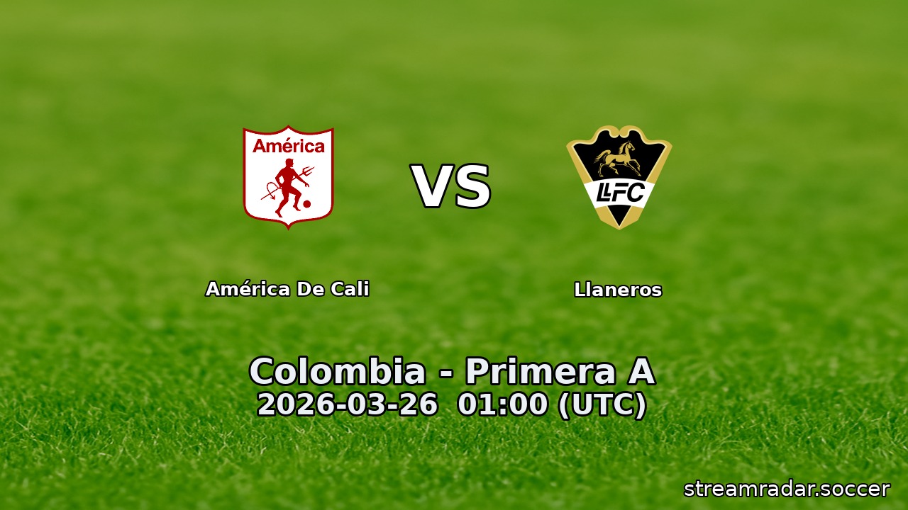 América De Cali vs Llaneros