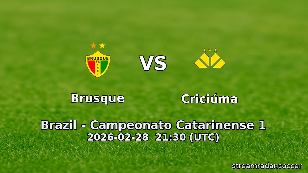 Brusque vs Criciúma