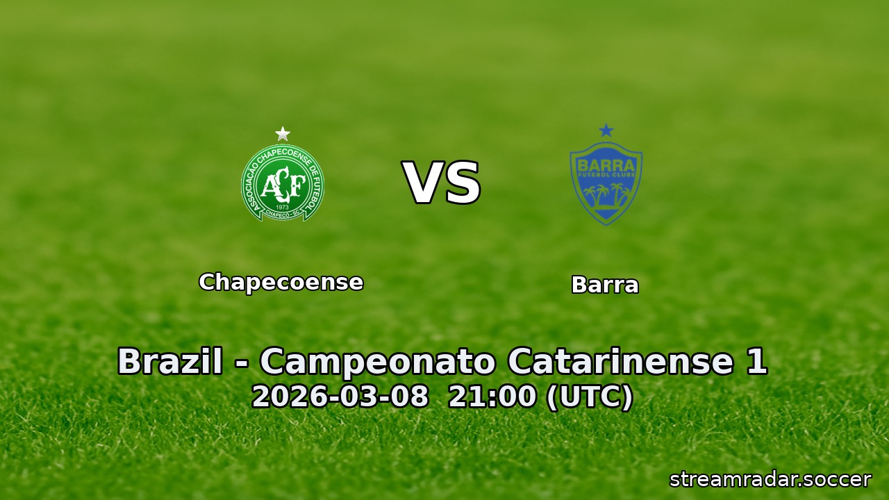 Chapecoense vs Barra