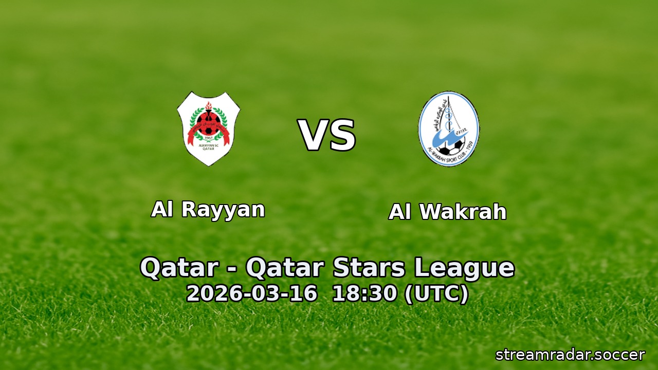 Al Rayyan vs Al Wakrah