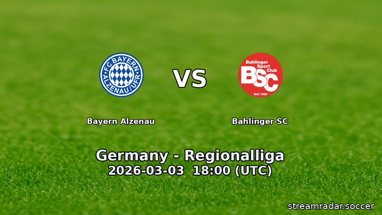 Bayern Alzenau vs Bahlinger SC