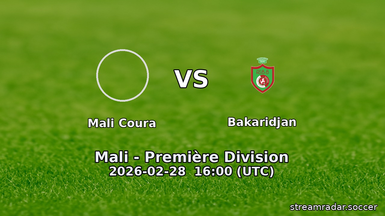 Mali Coura vs Bakaridjan