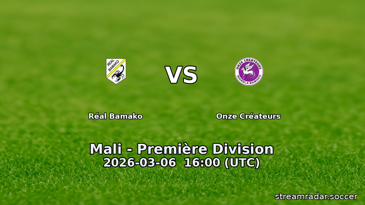 Réal Bamako vs Onze Créateurs