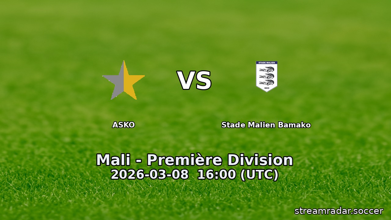 ASKO vs Stade Malien Bamako