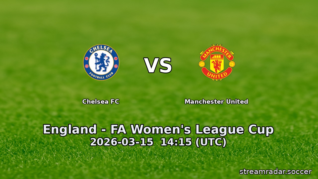 Chelsea FC vs Manchester United