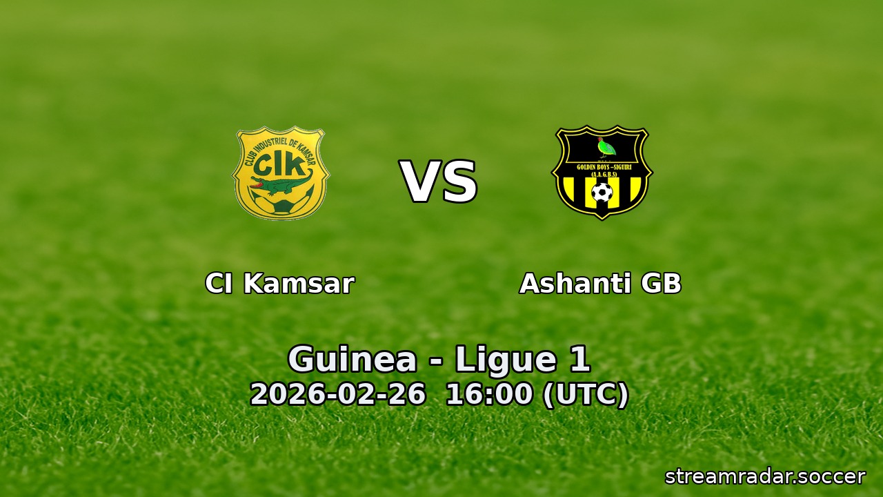 CI Kamsar vs Ashanti GB