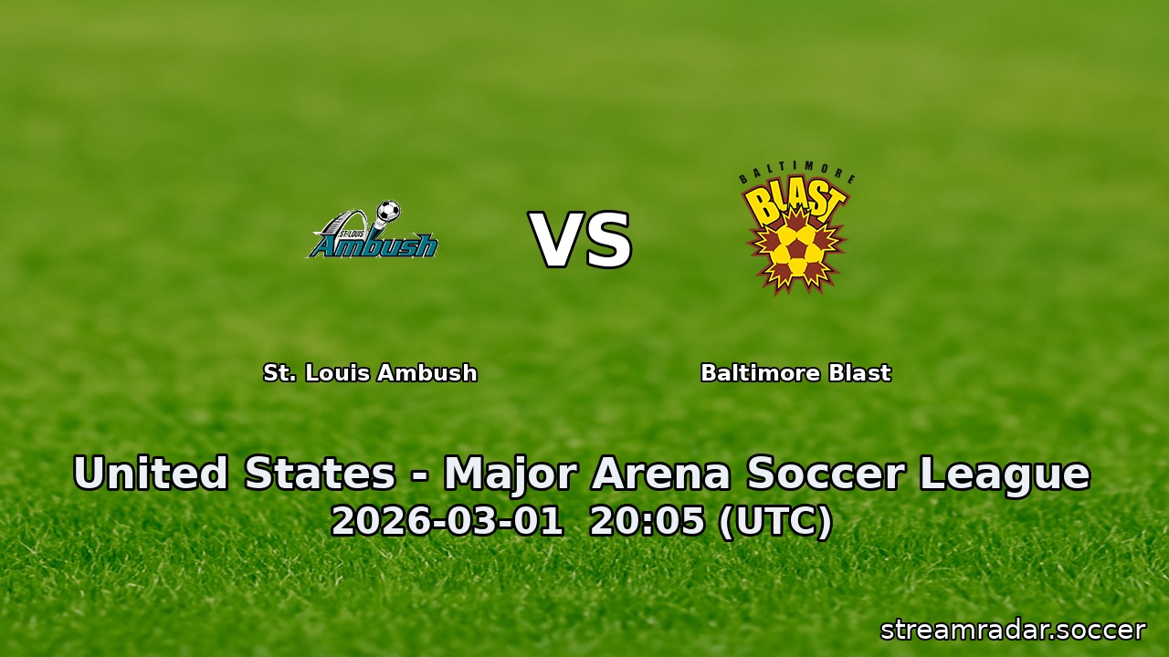 St. Louis Ambush vs Baltimore Blast