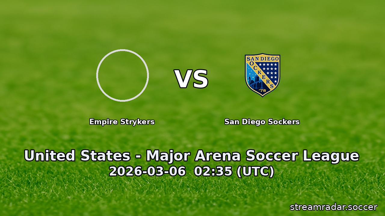 Empire Strykers vs San Diego Sockers