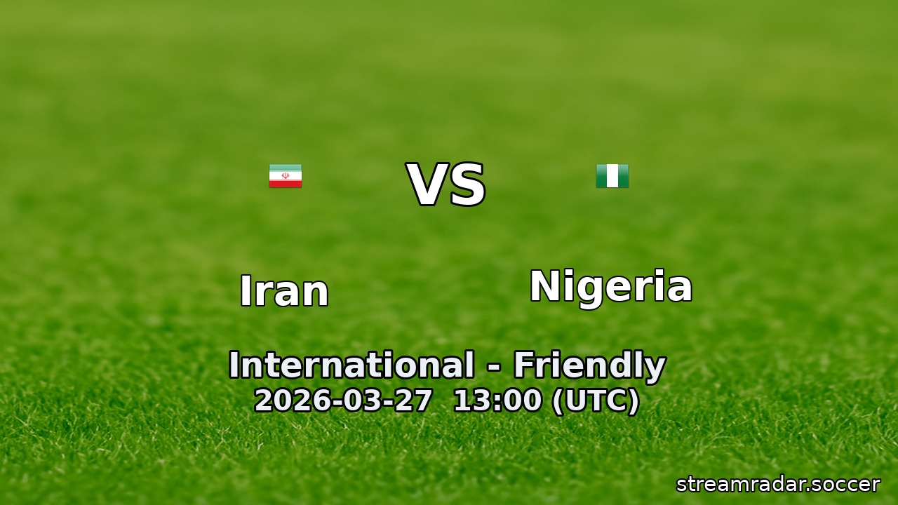 Iran vs Nigeria