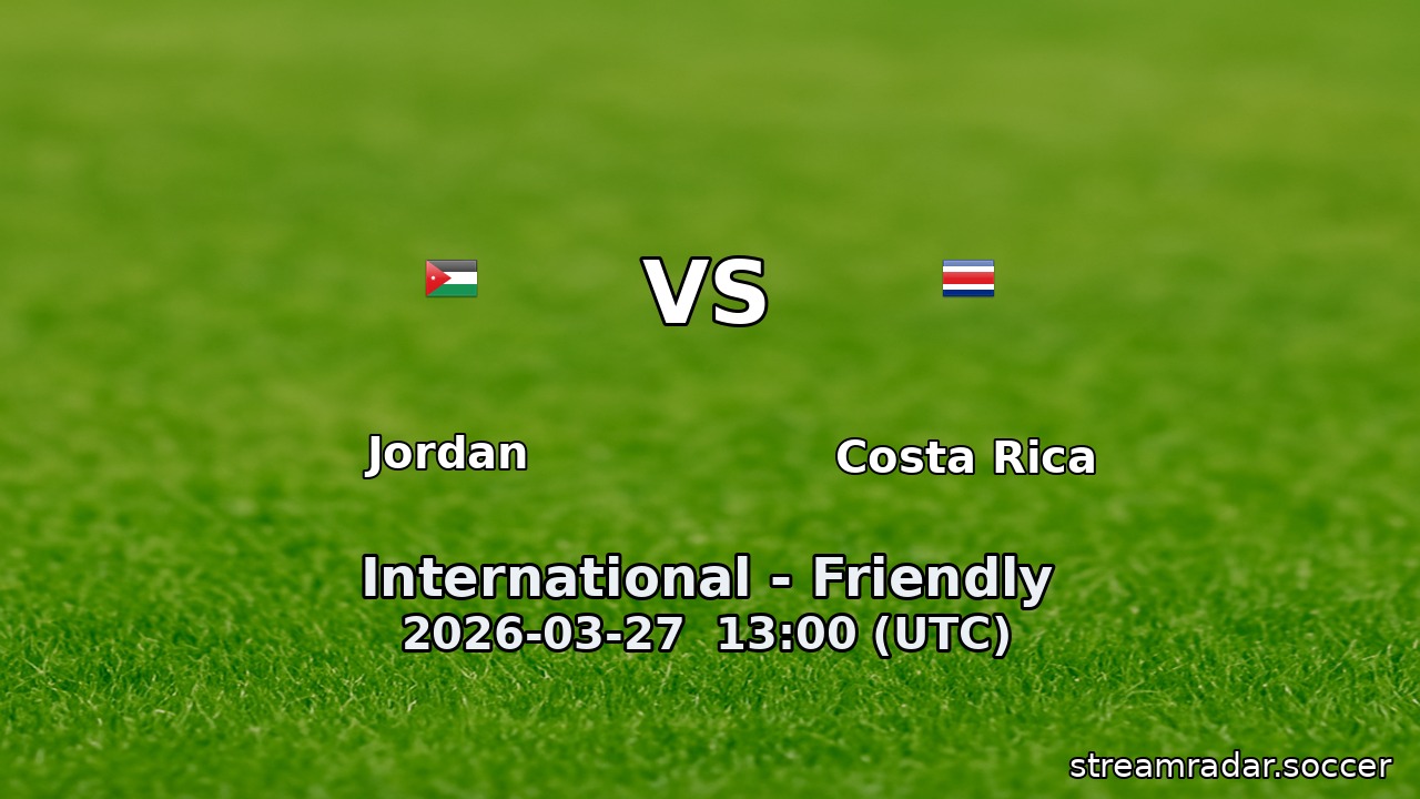 Jordan vs Costa Rica