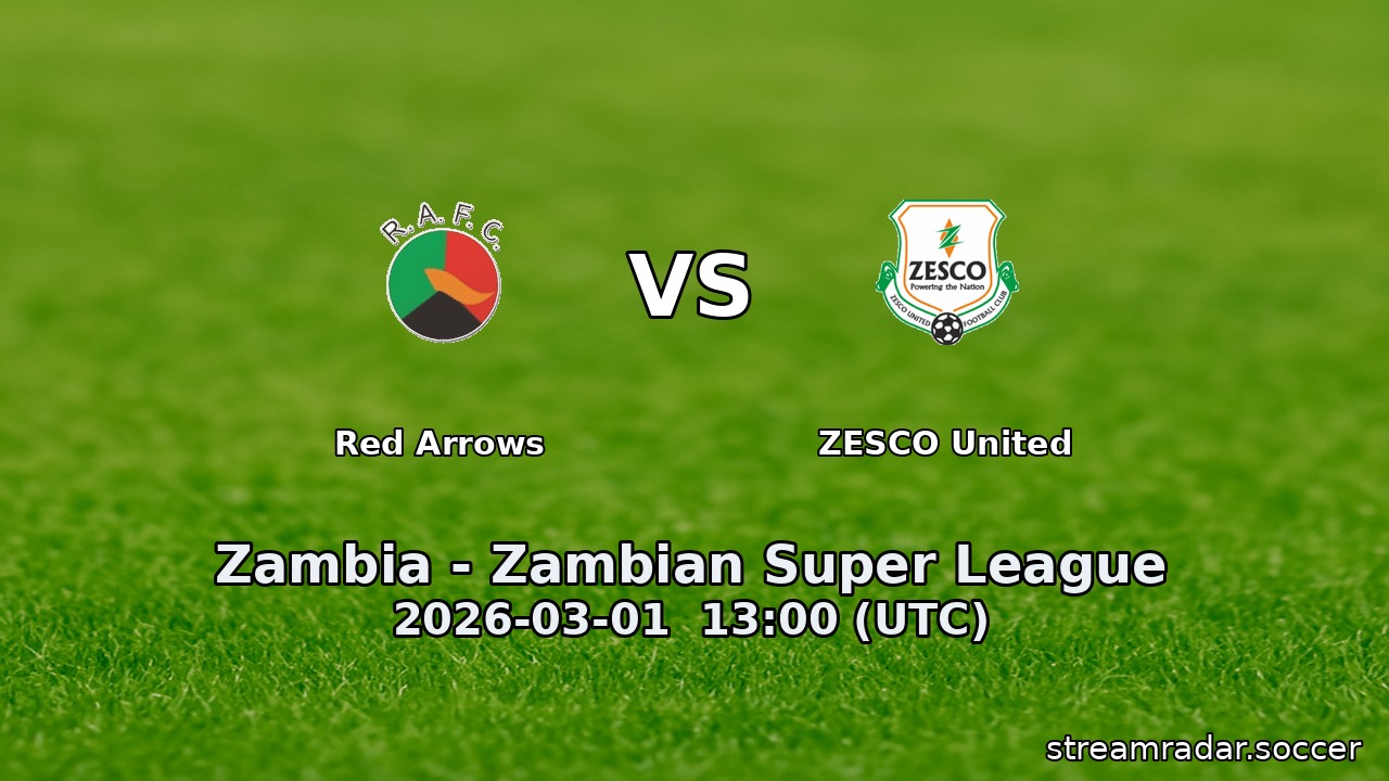 Red Arrows vs ZESCO United