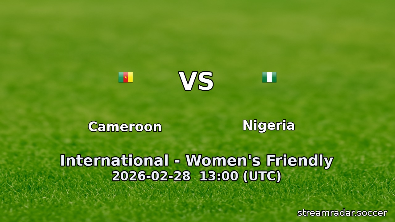 Cameroon vs Nigeria