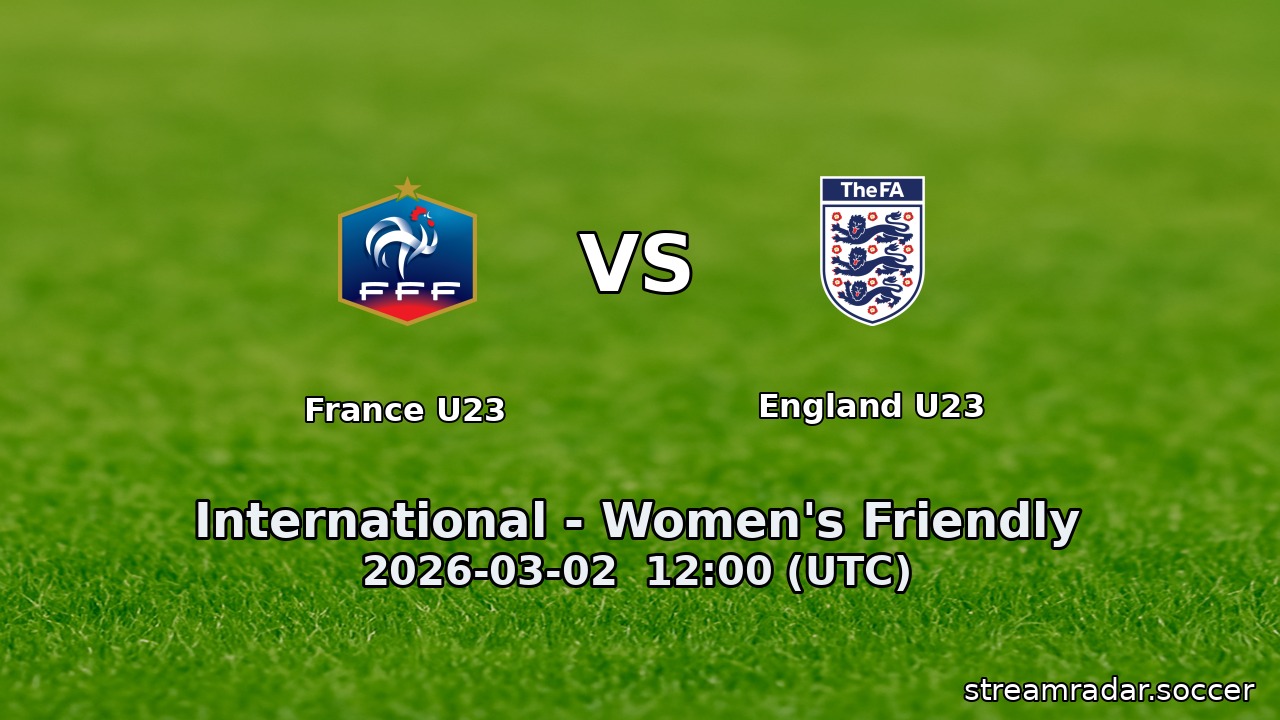 France U23 vs England U23