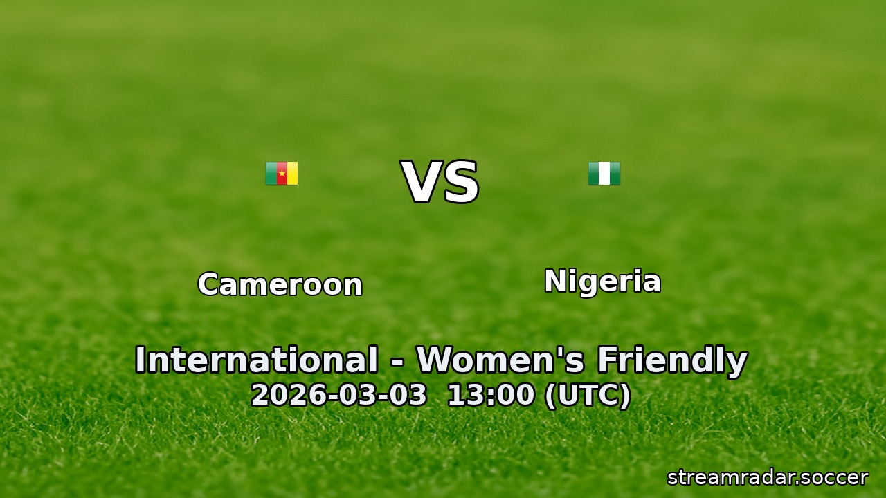 Cameroon vs Nigeria