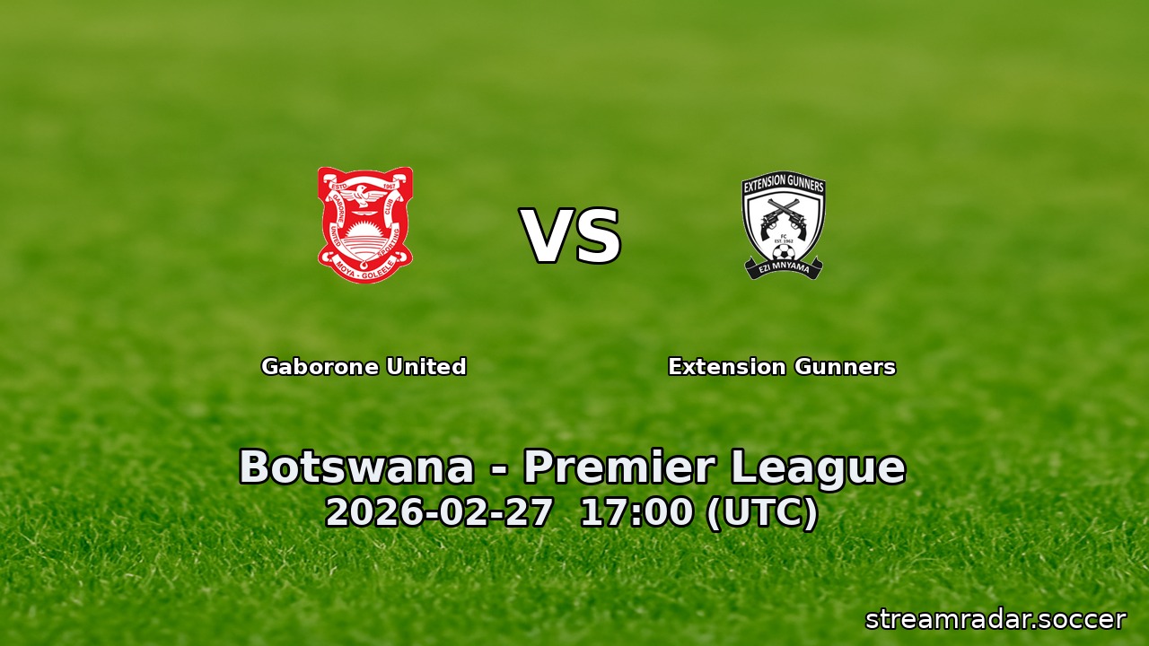Gaborone United vs Extension Gunners