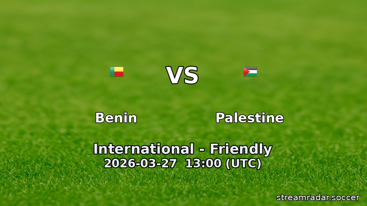 Benin vs Palestine