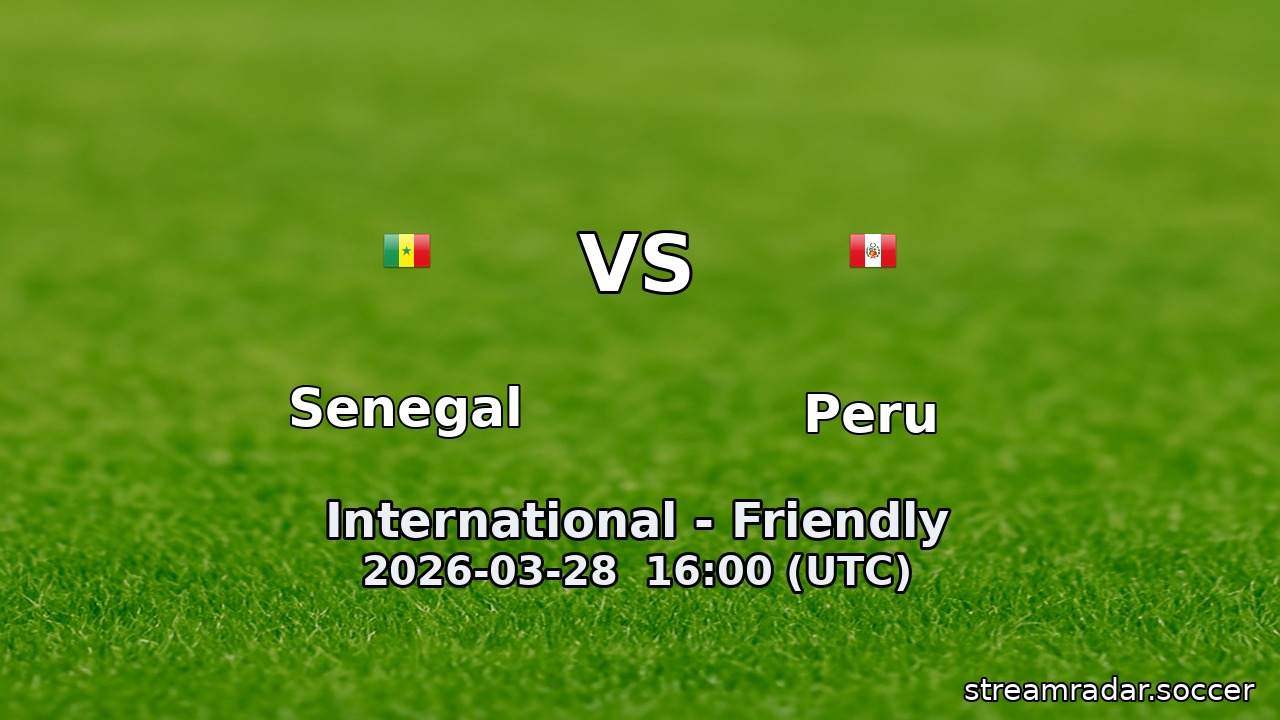 Senegal vs Peru