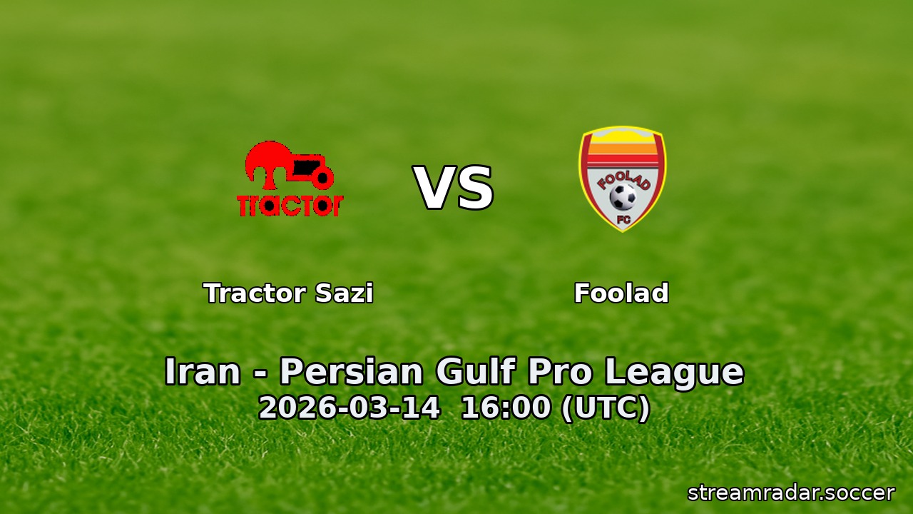 Tractor Sazi vs Foolad