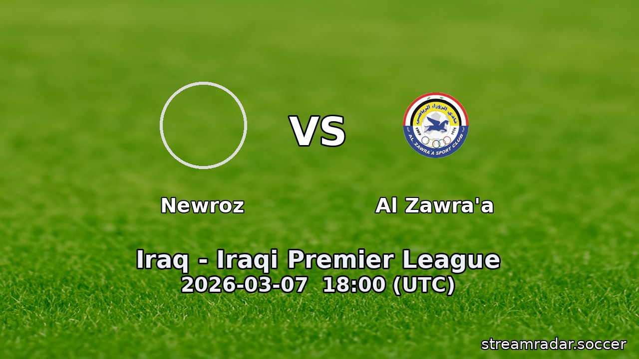 Newroz vs Al Zawra'a