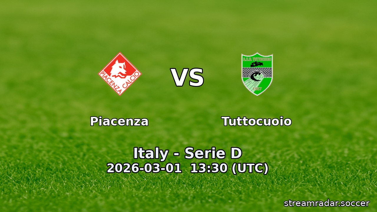 Piacenza vs Tuttocuoio
