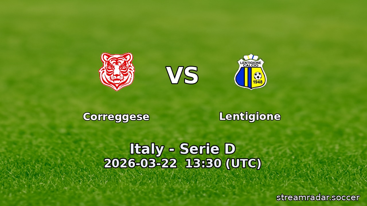 Correggese vs Lentigione