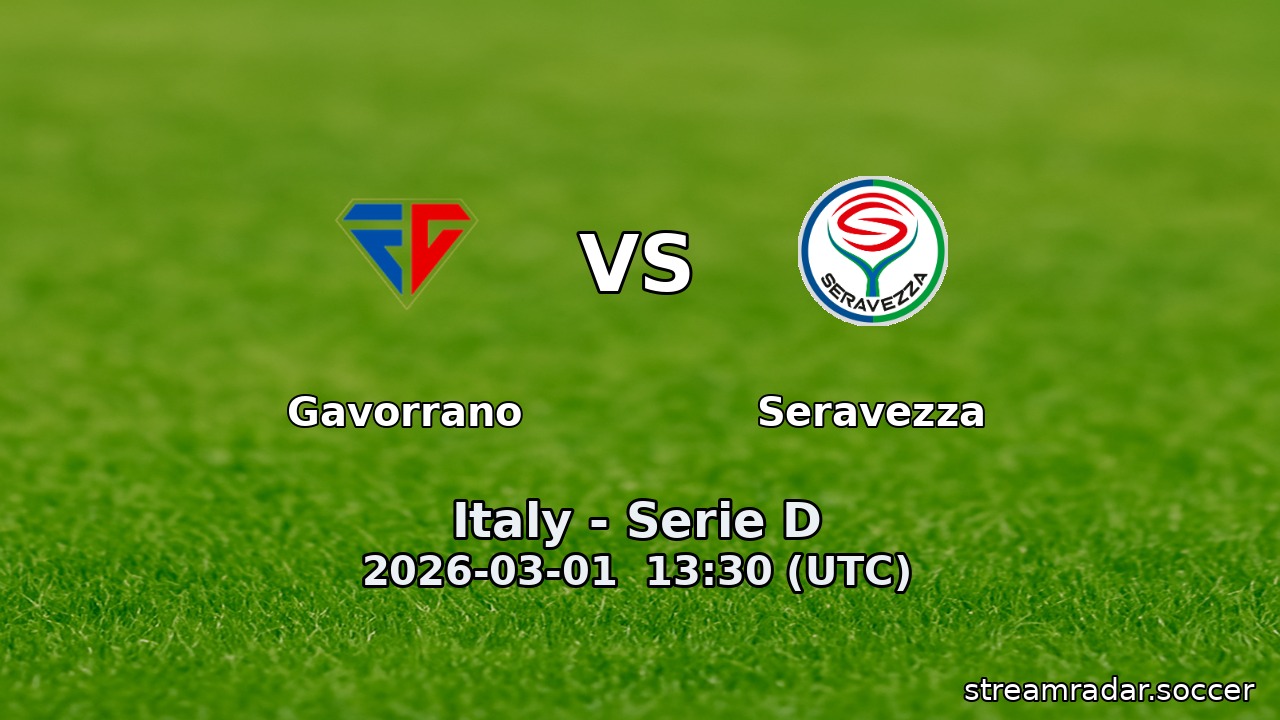 Gavorrano vs Seravezza