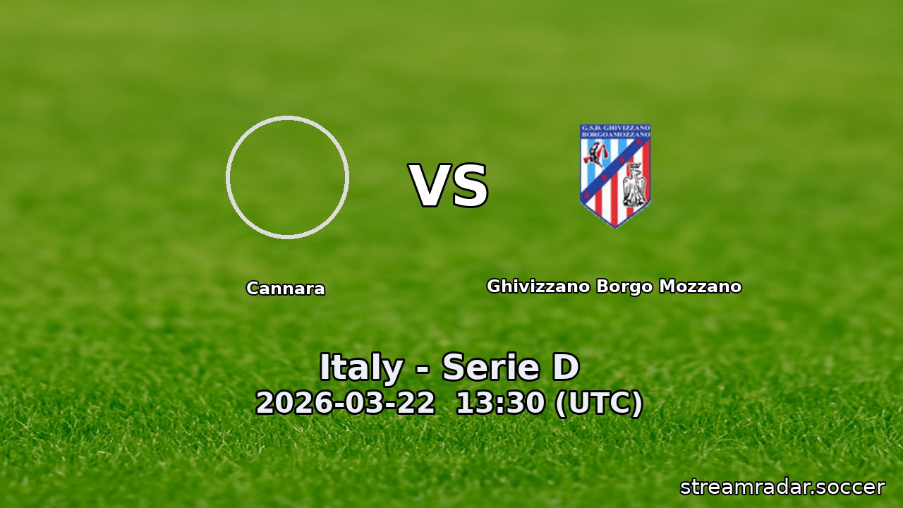 Cannara vs Ghivizzano Borgo Mozzano