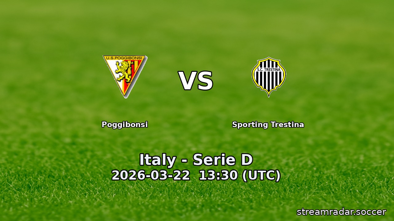 Poggibonsi vs Sporting Trestina