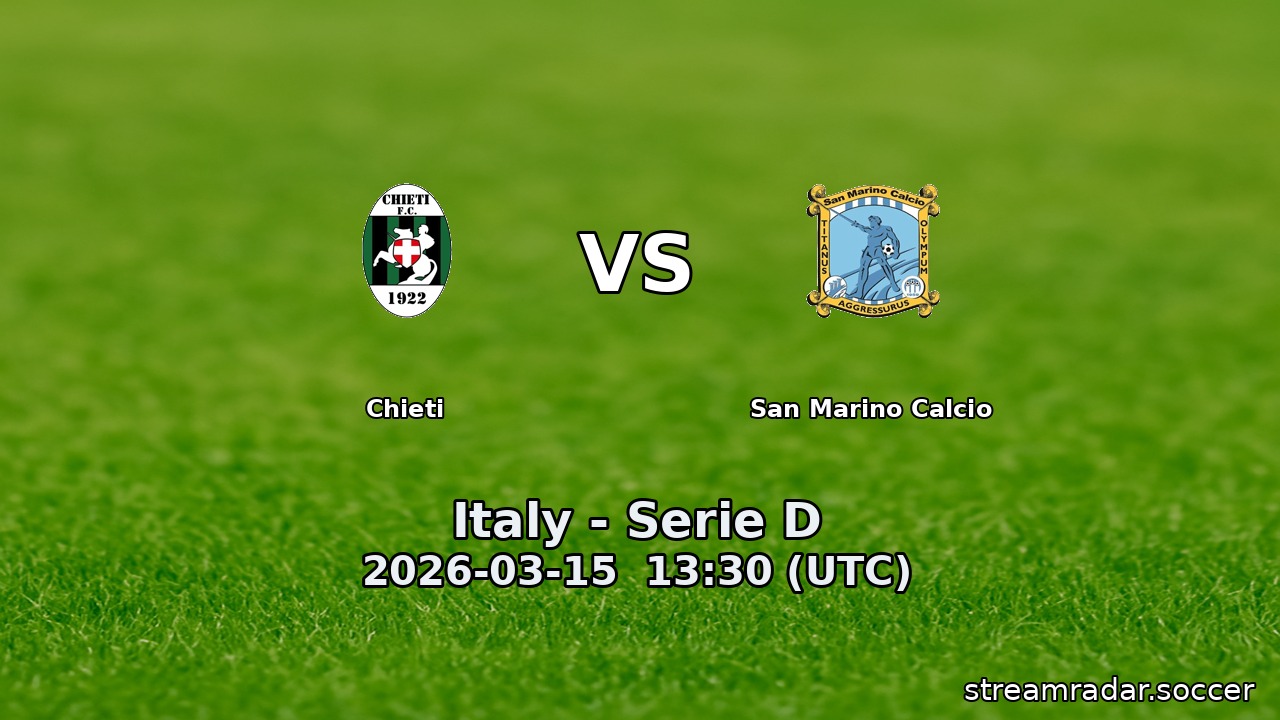 Chieti vs San Marino Calcio