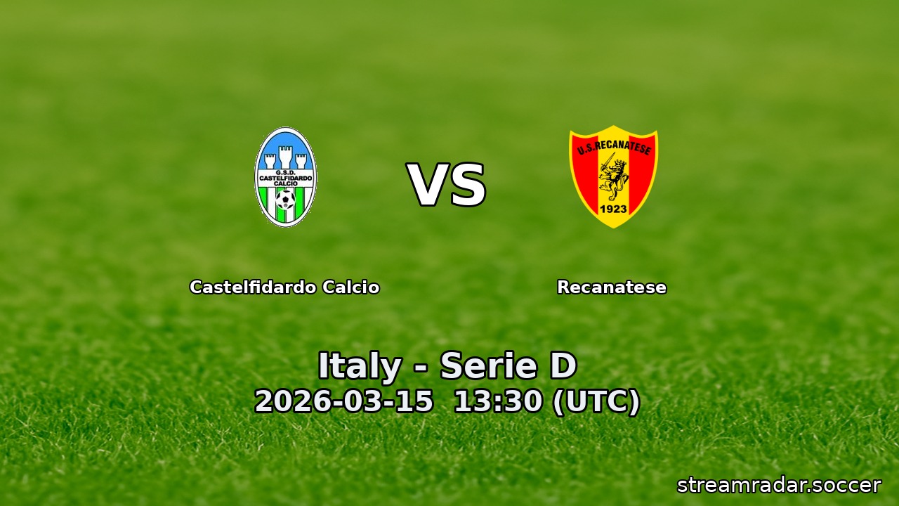Castelfidardo Calcio vs Recanatese