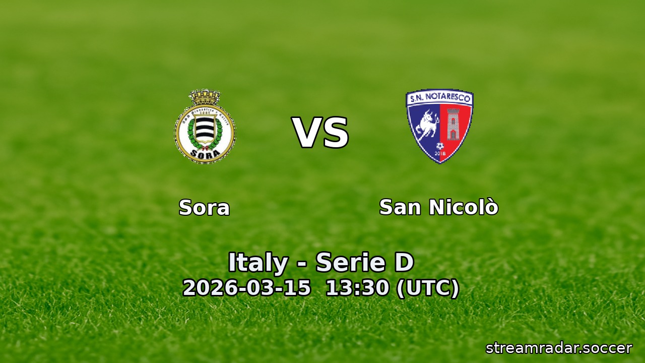 Sora vs San Nicolò