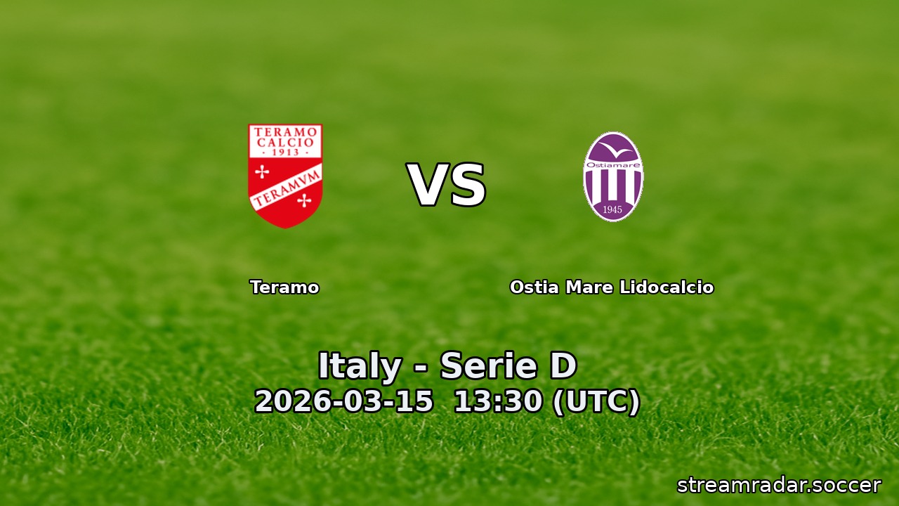 Teramo vs Ostia Mare Lidocalcio