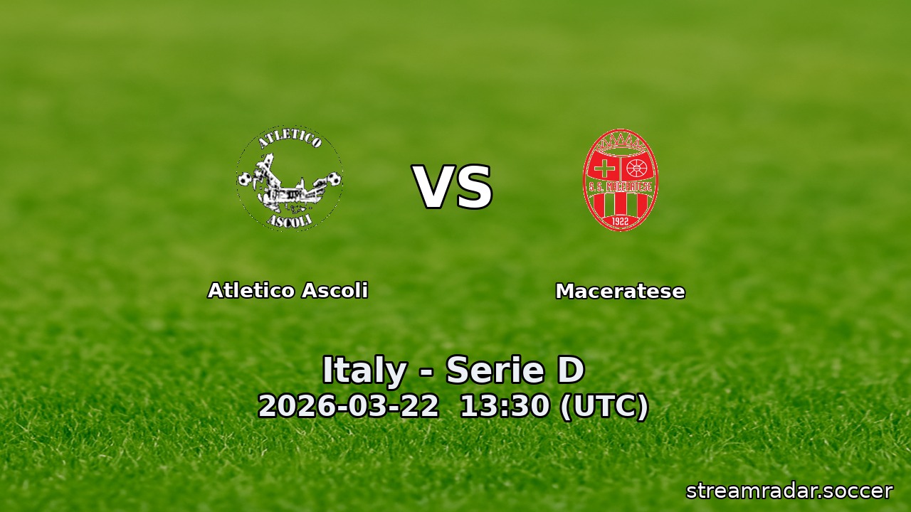 Atletico Ascoli vs Maceratese