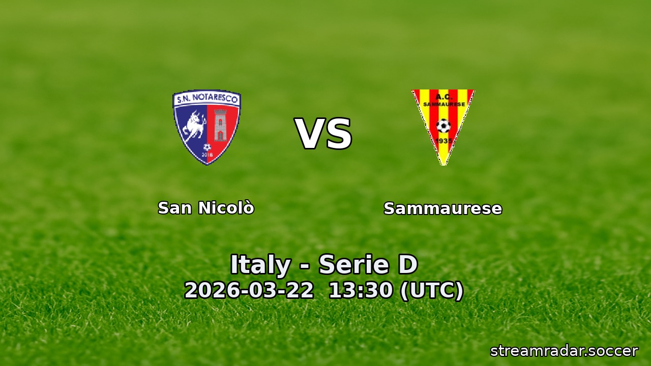 San Nicolò vs Sammaurese