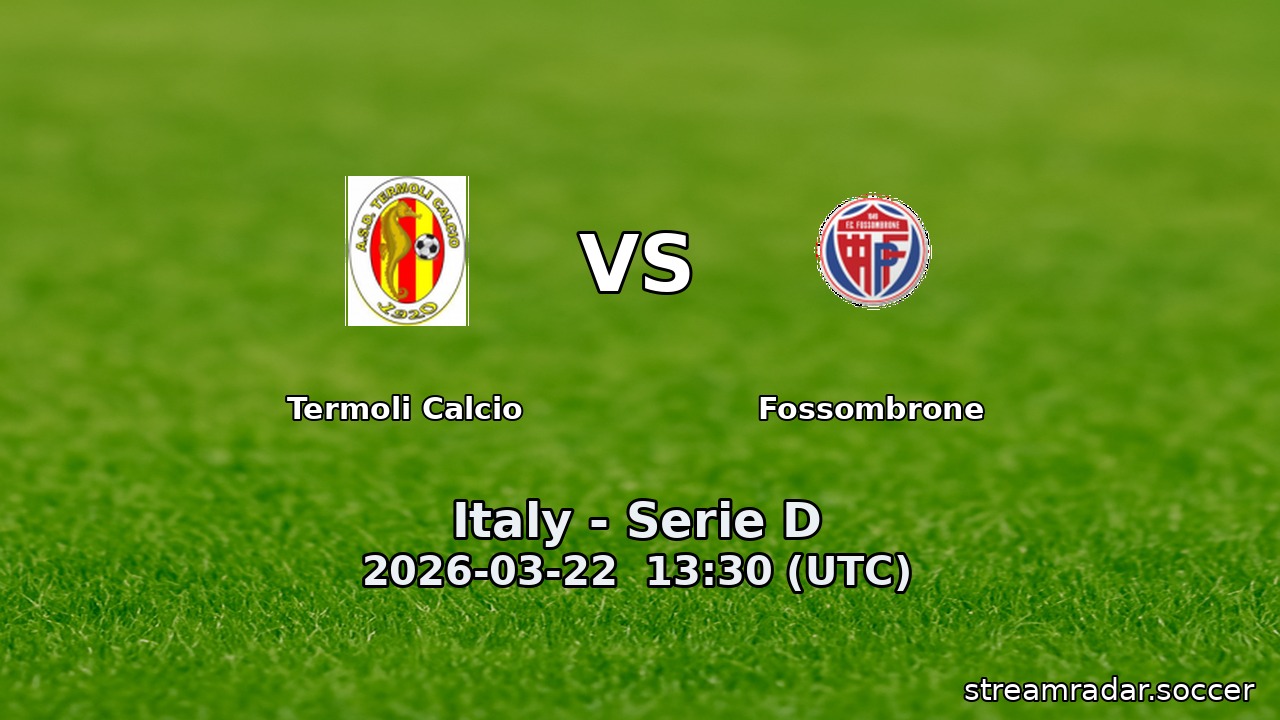 Termoli Calcio vs Fossombrone