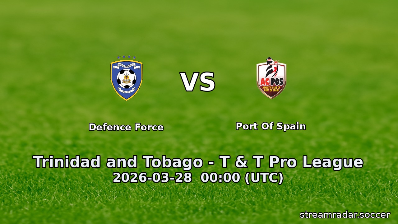 Defence Force vs Port Of Spain