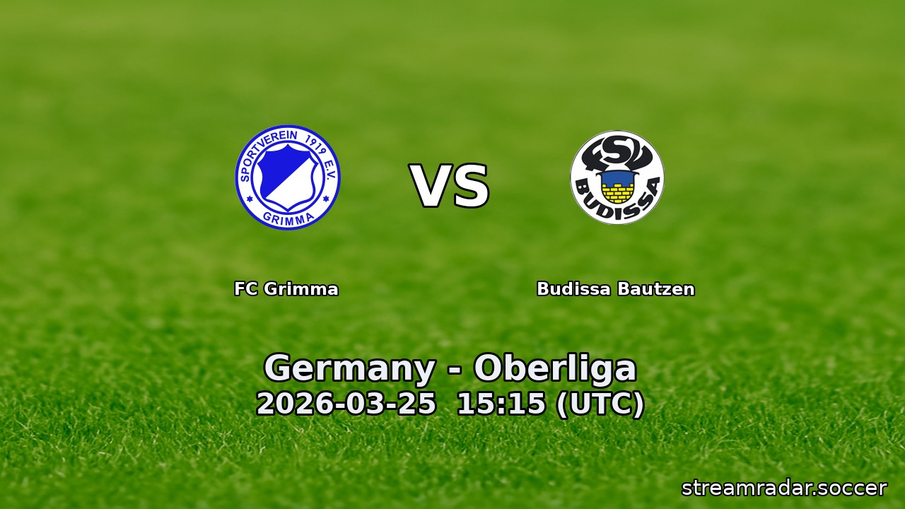 FC Grimma vs Budissa Bautzen