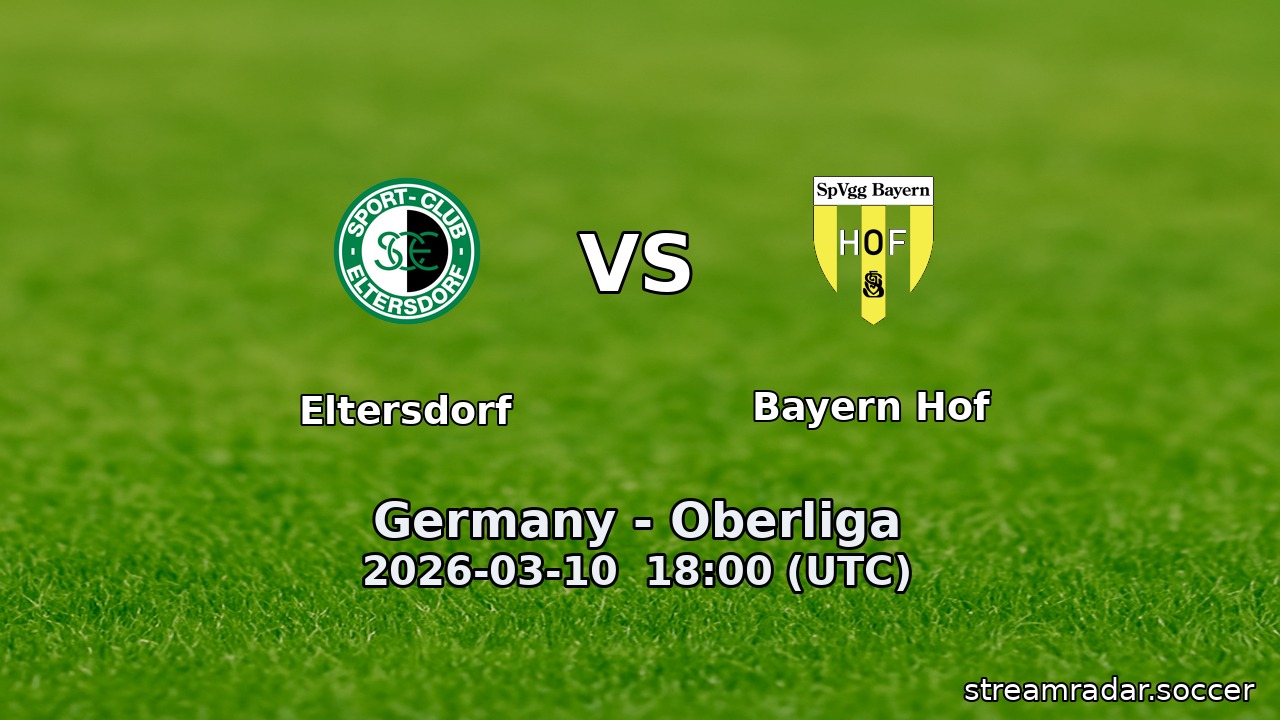 Eltersdorf vs Bayern Hof