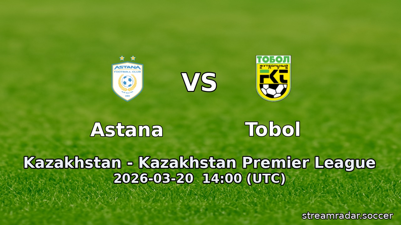 Astana vs Tobol