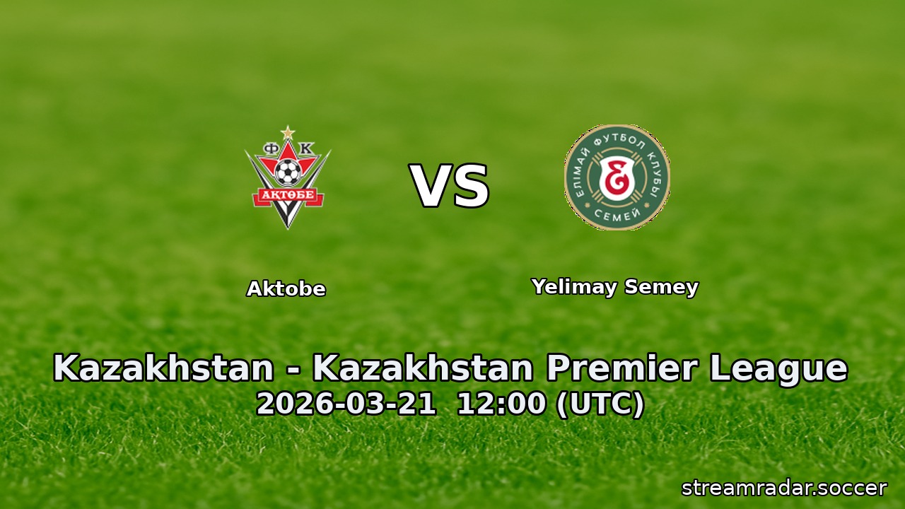 Aktobe vs Yelimay Semey