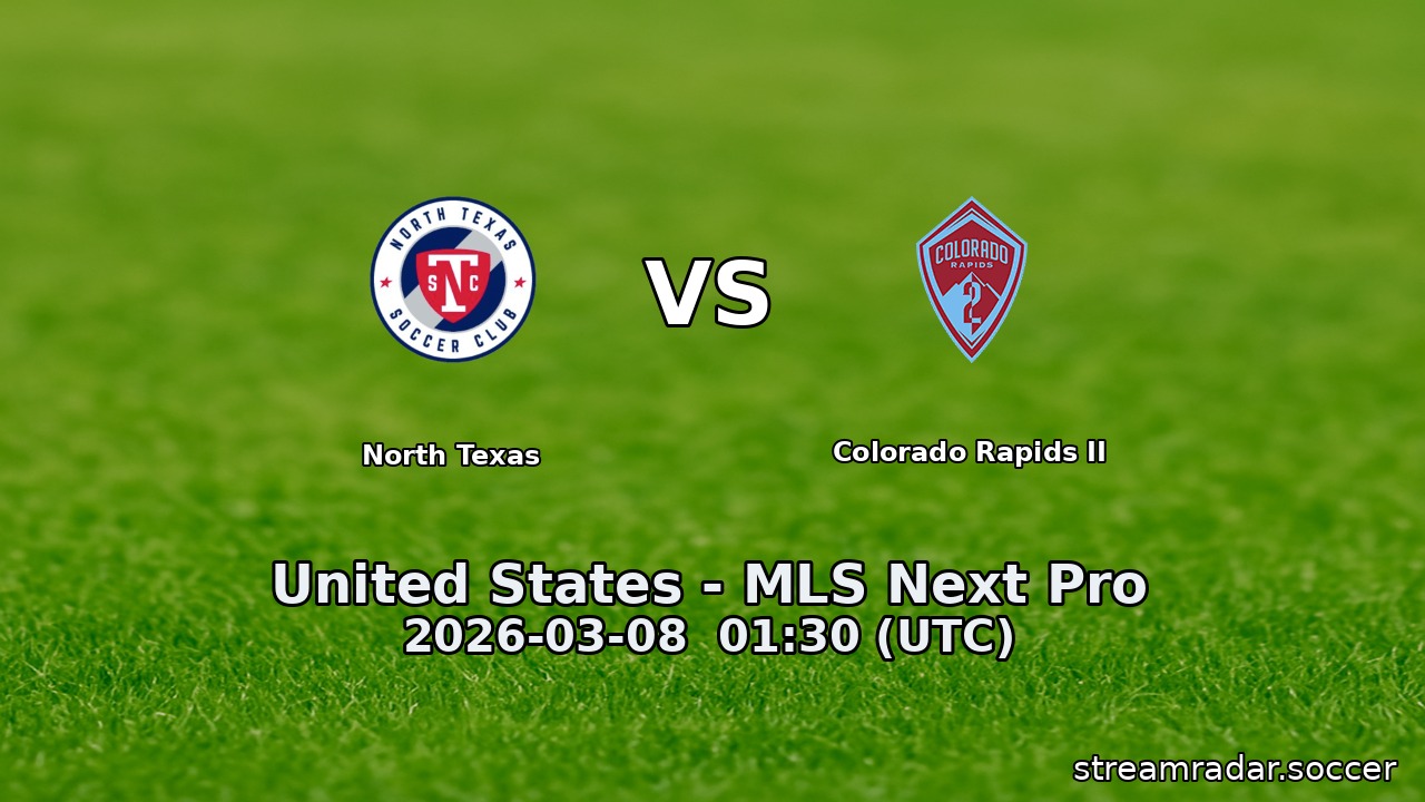 North Texas vs Colorado Rapids II