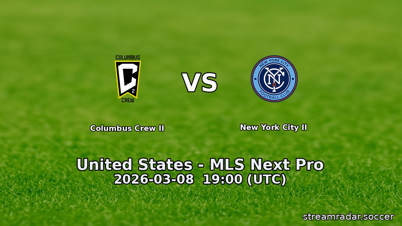 Columbus Crew II vs New York City II